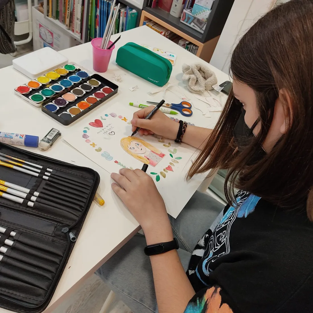 Actividad de pintura en Alistelab